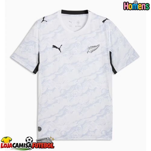Camisa de Futebol Nova Zelândia Equipamento Secundário Mundo 2026 Manga Curta